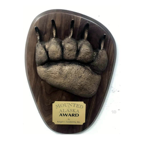 Bear plaque, front view